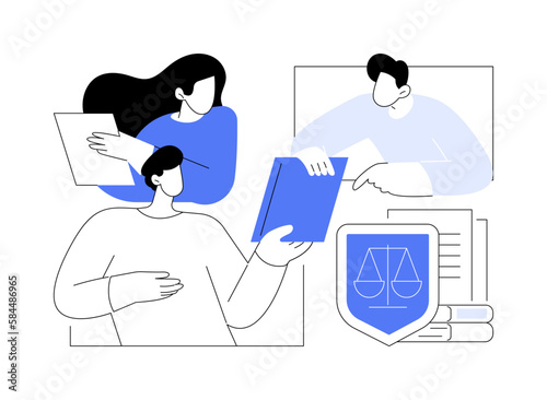 Provide legal advice abstract concept vector illustration.
