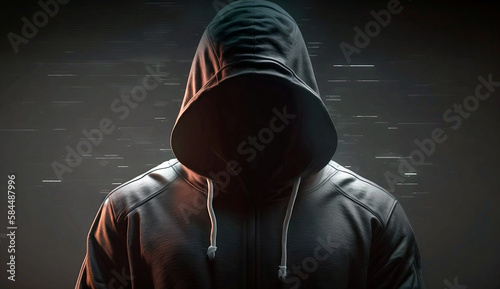 annonymous with hoodie (created with generative AI)