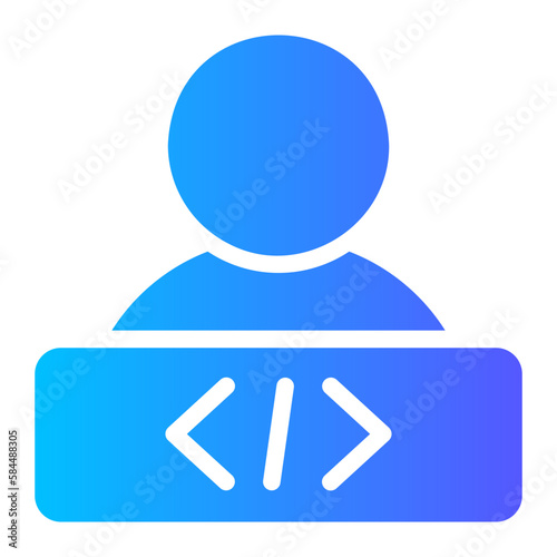 programmer gradient icon