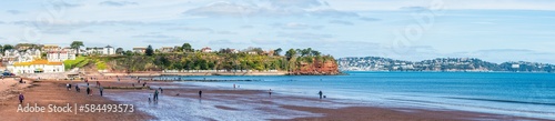 Goodrington Beach and Goodrington Promenade, Paignton, Devon, England, Europe