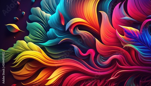 abstract colorful background with swirls © Stream Skins