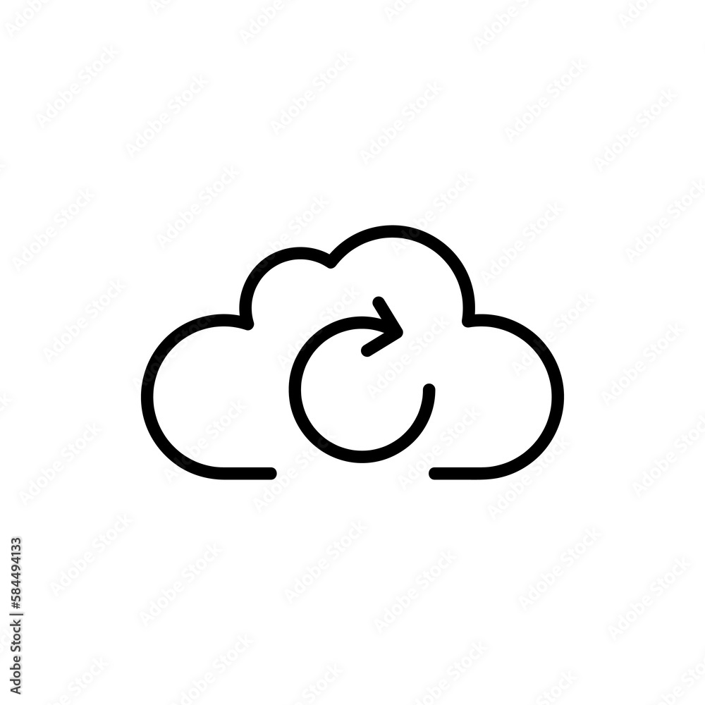 Cloud network vector icon, storage symbol. vector illustration for web site or mobile app.eps Cloud network vector icon, storage symbol. vector illustration for web site or mobile app.eps
