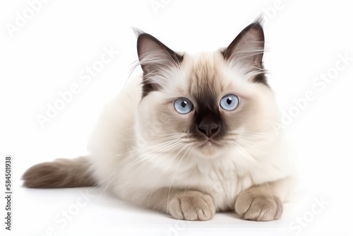 british cat isolated on white