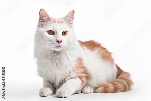 cat on white background