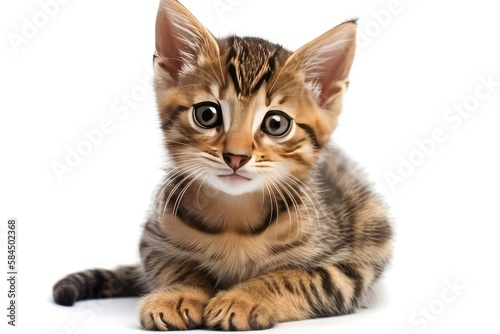 cat isolated on white background