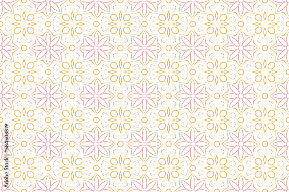 Flower pattern in seamless vector illustration. Flower pattern in seamless vector illustration.