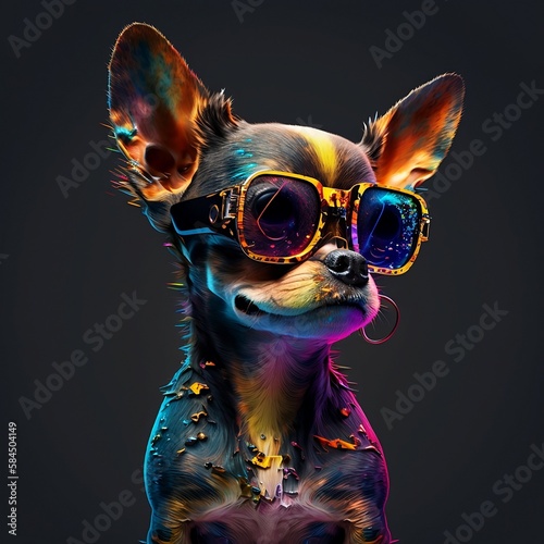 Fancy Dogs with Glasses