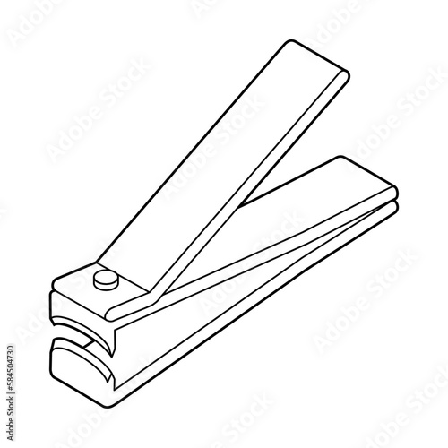 シンプルな爪切りのイラスト