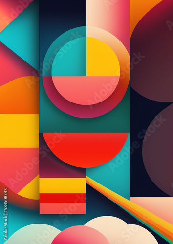 abstract colorful background Poster A3 Format, A3 paper size	