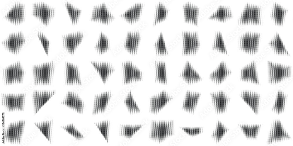 Halftone Abstract Background Set of 50 Halftone Abstract Background Set of 50