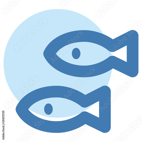 Simple fish icon