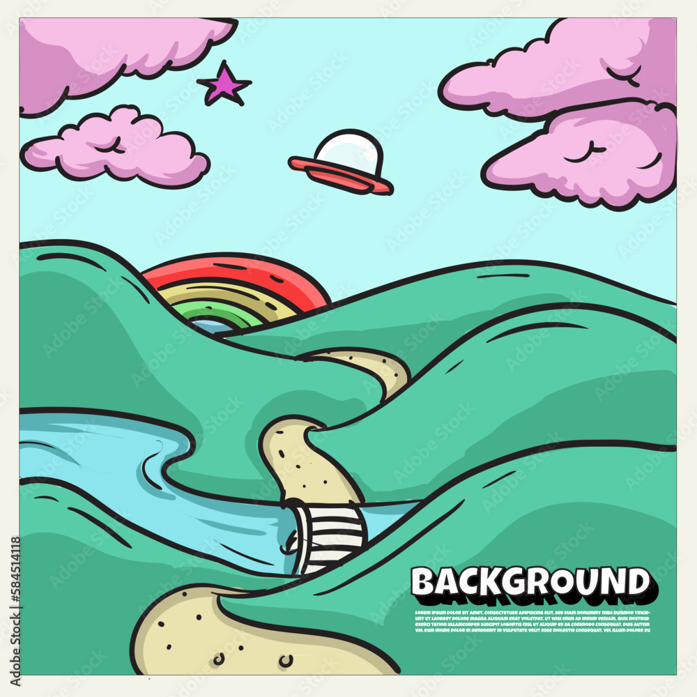 Obraz premium Flying Object in the sky