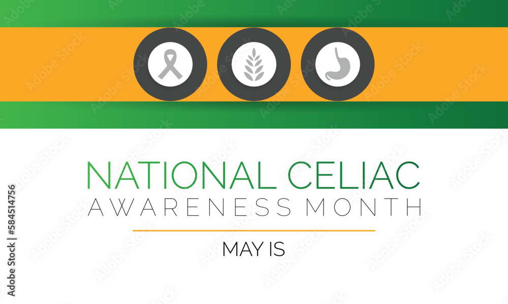 Vector illustration on the theme of National Celiac disease awareness ...