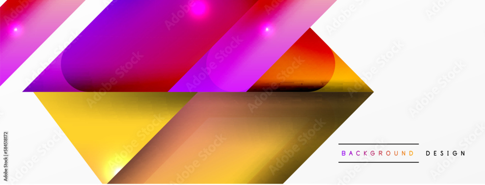 Abstract background. Simple color geometric shapes composition with 3d effect, lights and shadows. Vector Illustration For Wallpaper, Banner, Background, Card, Book Illustration, landing page Abstract background. Simple color geometric shapes composition with 3d effect, lights and shadows. Vector Illustration For Wallpaper, Banner, Background, Card, Book Illustration, landing page