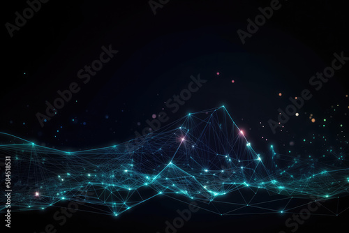 Abstract technology big data background concept, wallpaper