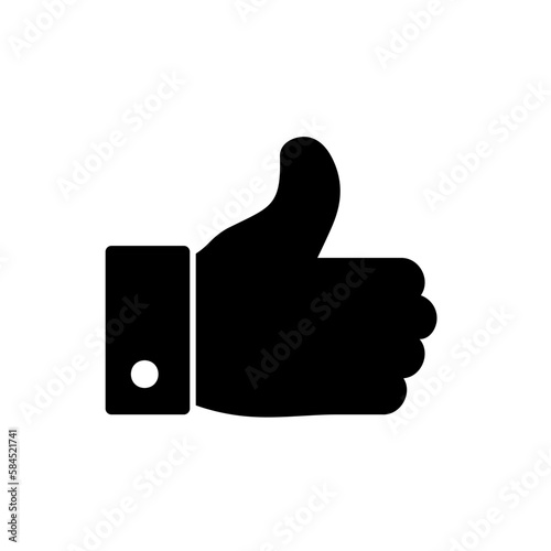 Like icon with hand showing thumbs up