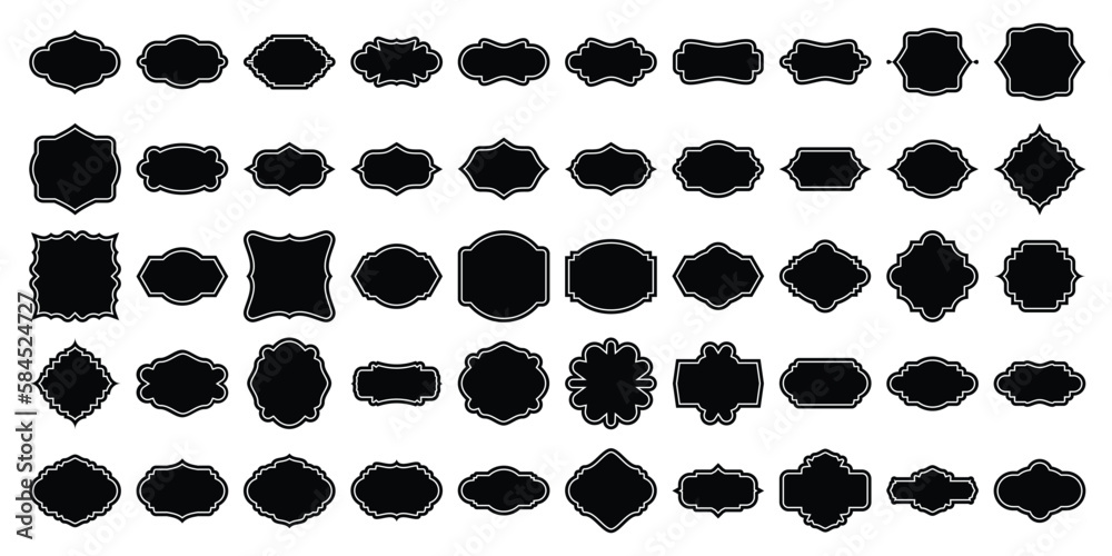 Shield Emblem and Badge Set 50 Shield Emblem and Badge Set 50