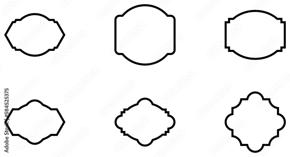 Fototapeta premium Shield Emblem and Badge Set