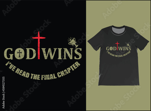 Spoiler God Wins I have Read the final chapter Funny Christian T-Shirt Vector, USA Flag shirt, Religious T-Shirt, American Patriot God Shirt, Patriotic Cross T Shirt, Funny God Shirt, USA Flag