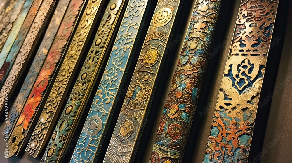 Mezuzah Passover is one of the most famous Jewish holidays Stock