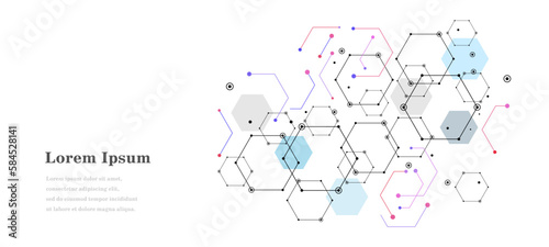 幾何学 抽象 六角形 科学 背景 透過