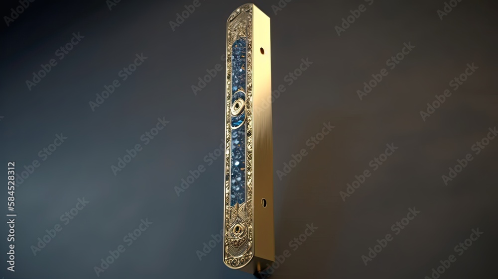 Mezuzah Passover is one of the most famous Jewish holidays Stock