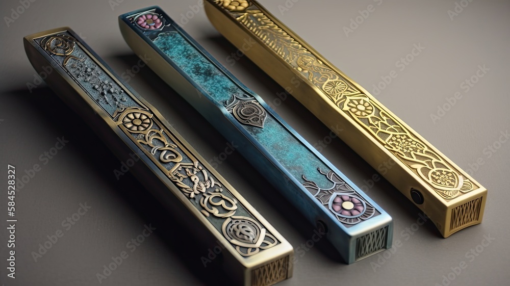 Mezuzah Passover is one of the most famous Jewish holidays Stock