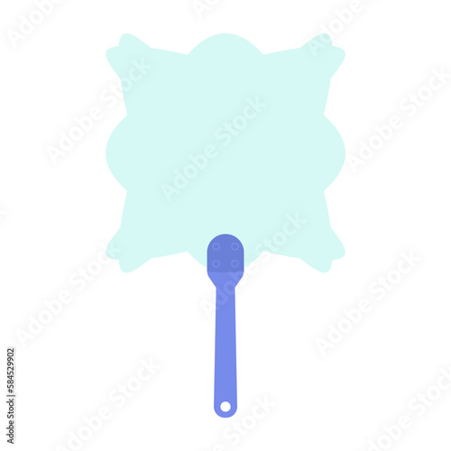 Plain Aesthetic Manual Handle Hand Fan
