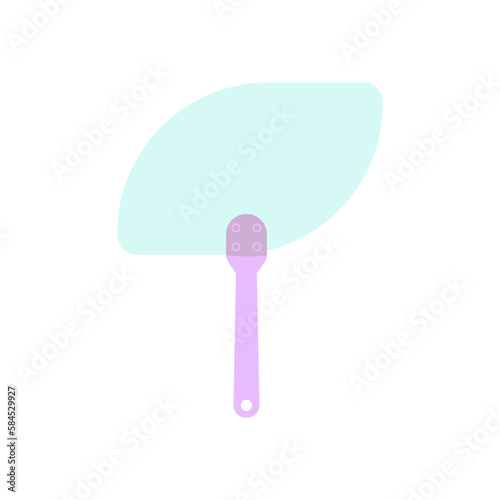 Plain Aesthetic Manual Handle Hand Fan
