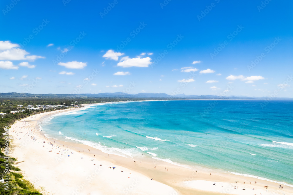 The Australian coastline on a blue sky day