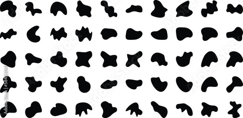 Liquid and fluid shape Black symbol 