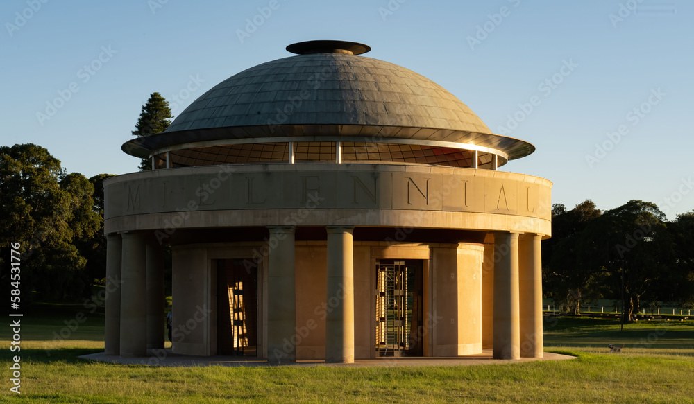 Obraz premium Federation Pavilion in Centennial Park, Paddington, Sydney, New South Wales, Australia in evening light. Commemorates the proclamation of the Commonwealth of Australia. 