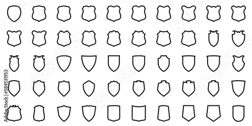 Shield Emblem and Badge Set of 50 
