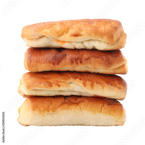 Sweet milk breads isolated on transparent background 