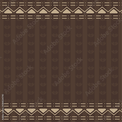 Seamless pattern template native indie paper background decoration brown vector