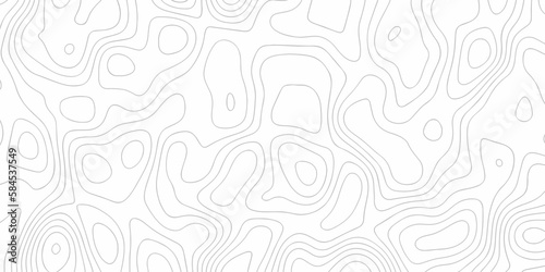 Black and white wavy abstract topographic map contour, sea map lines Pattern background. Geographic lines map on elevation assignment pattern. White paper curved reliefs background. 