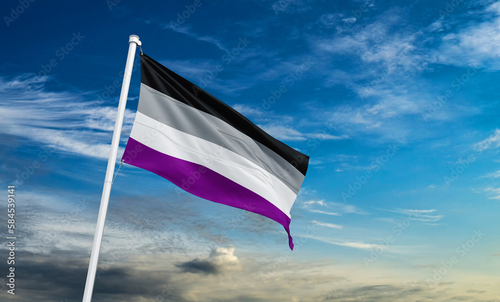 Asexual Pride Flagace 6 April International Asexuality Day 2023 Stock Illustration Adobe Stock 2930