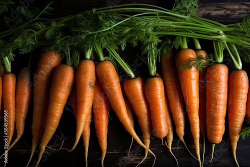Fresh Carrots Background
