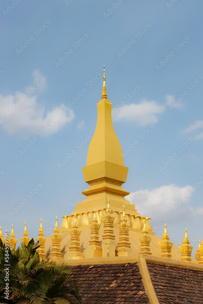 Fototapeta premium Pha That Luang Vientiane. Buddhist temple in Vientiane, Laos.