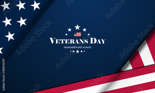 Happy Veterans Day parade vector illustration background design 