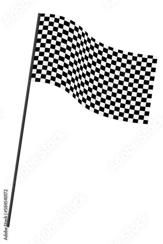 racing flag checkered flag vector illustration on png file white transparent background  photo