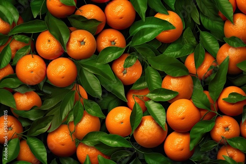 Fresh Oranges Background 