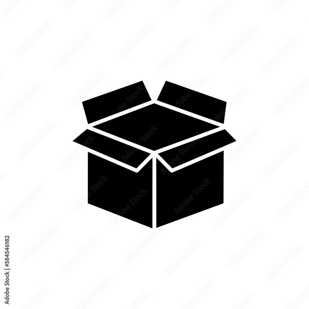 Styrofoam box icon vector logo design template flat style Styrofoam box icon vector logo design template flat style