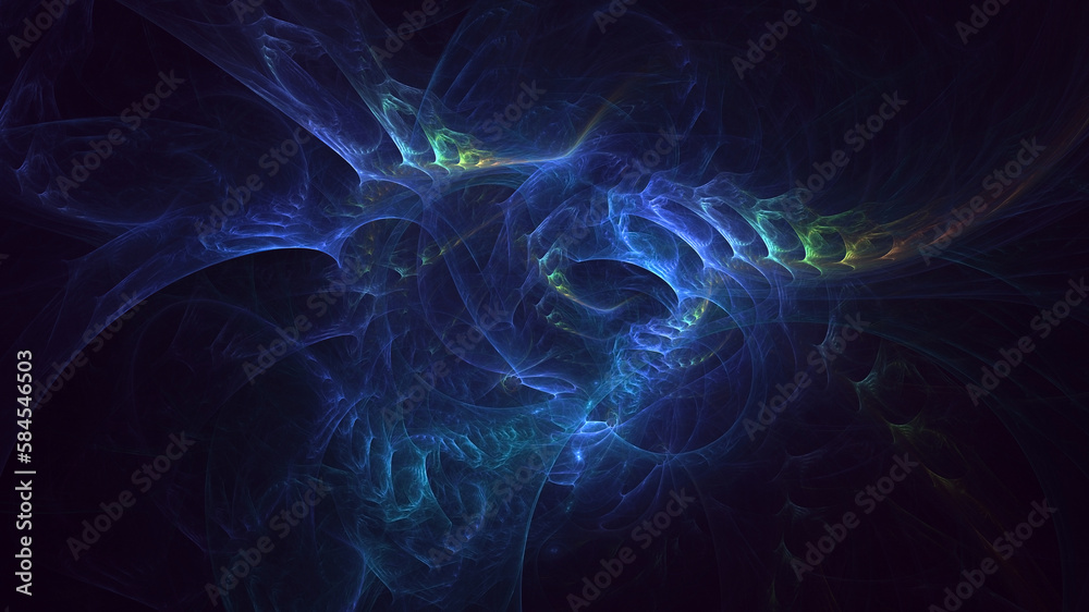 3D rendering abstract colorful fractal light background 3D rendering abstract colorful fractal light background