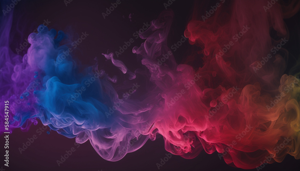 A purple and blue smoke background