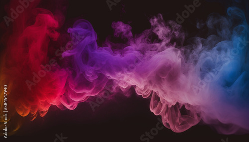 A purple and blue smoke background © alisaaa