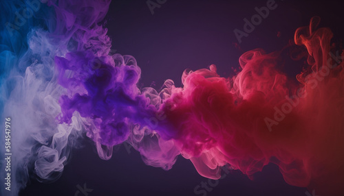 A purple and blue smoke background © alisaaa