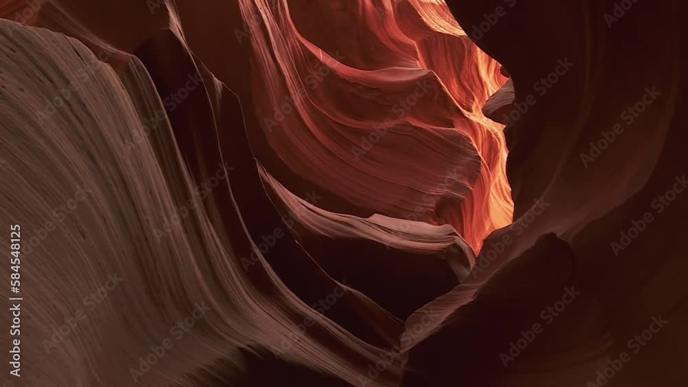 Inside The Textured Walls Of Antelope Canyon Slot In Page, Lechee, Arizona. Low Angle Inside The Textured Walls Of Antelope Canyon Slot In Page, Lechee, Arizona. Low Angle