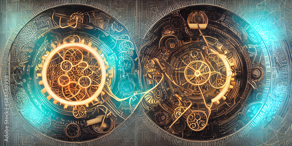 Naklejka premium Transcend with Alpha Binaural Beat Meditation and Sacred Geometry (Stock Photo)