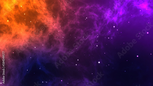 Abstract galaxy dot particle background. Cyber or technology digital landscape background. © neobianca007